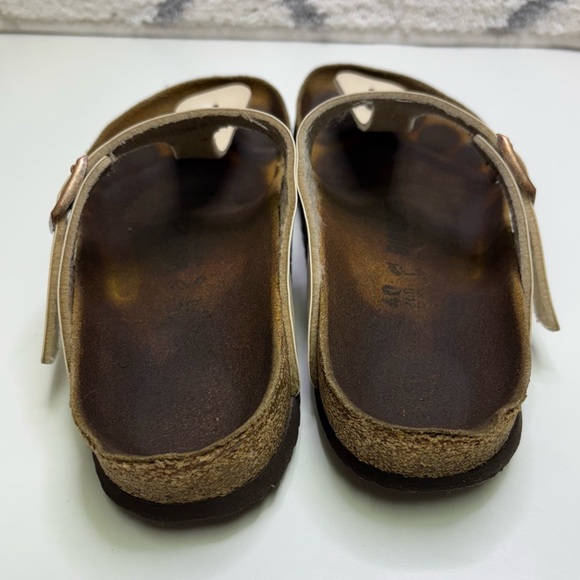 Birkenstock Gizeh Women’s 40 Graceful Pearl White Thong Style Sandals Straps - Picture 4 of 11